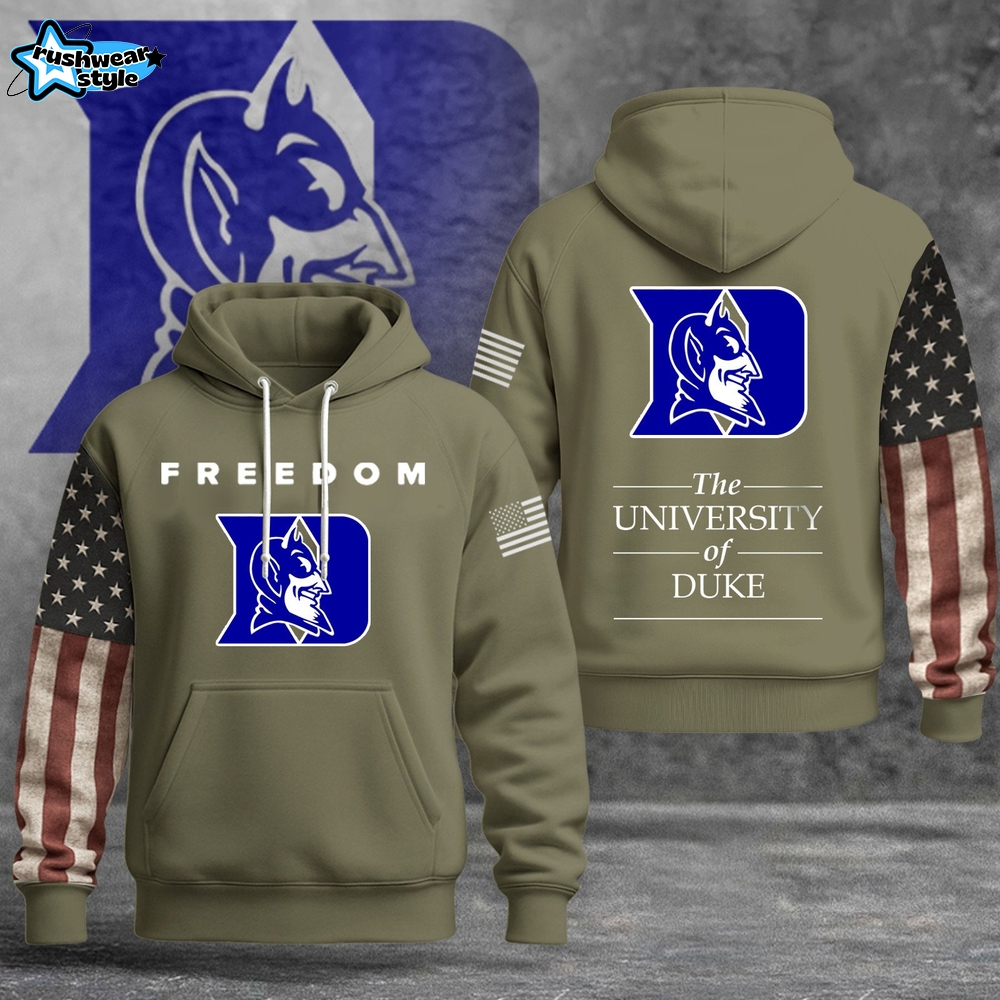 The University of Duke Freedom 2025 Limited Edition Hoodie - Army The University of Duke Freedom 2025 Limited Edition Hoodie - Army