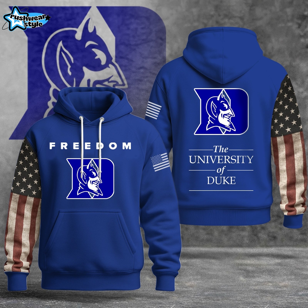 The University of Duke Freedom 2025 Limited Edition Hoodie - Blue The University of Duke Freedom 2025 Limited Edition Hoodie - Blue