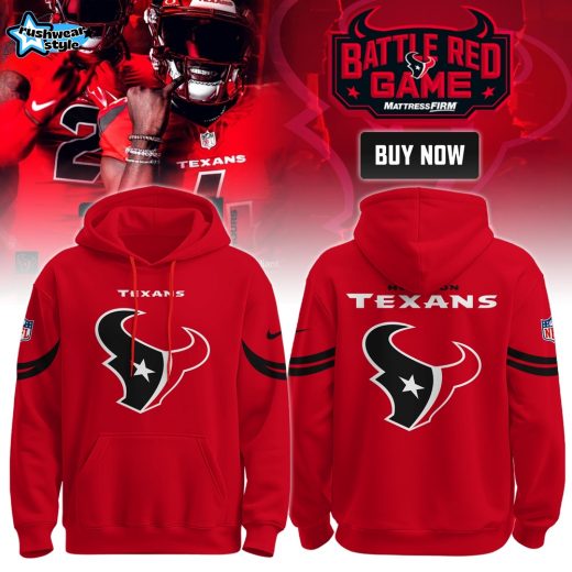 Unisex Battle Red Game Texans Hoodie