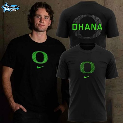 Unisex Black Oregon Ducks Ohana T-Shirt
