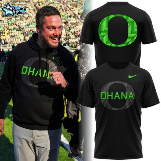 Unisex Nike Black Oregon Ducks Ohana 2025 T-Shirt(V2)