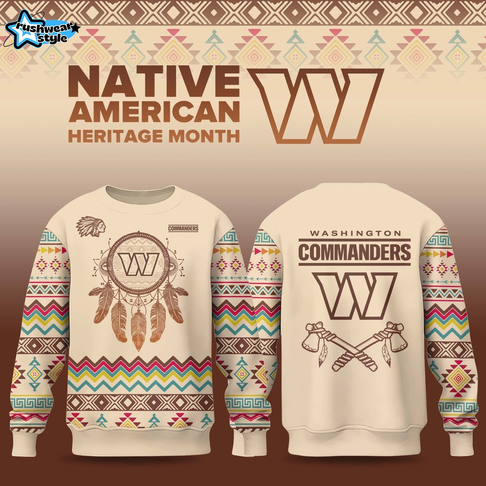 Washington Commanders Native American Heritage Month 2025 Limited Sweatshirt Washington Commanders Native American Heritage Month 2025 Limited Sweatshirt