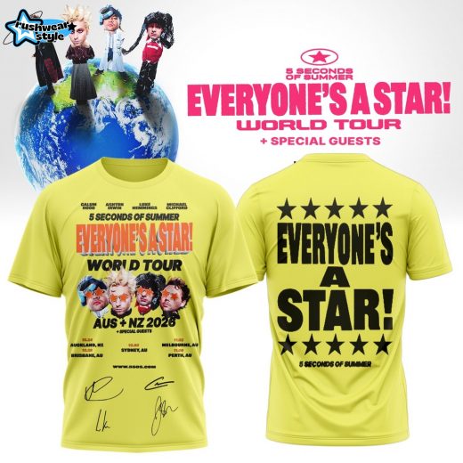 5SOS EVERYONE’S A STAR! World Tour AUS + NZ Shirt