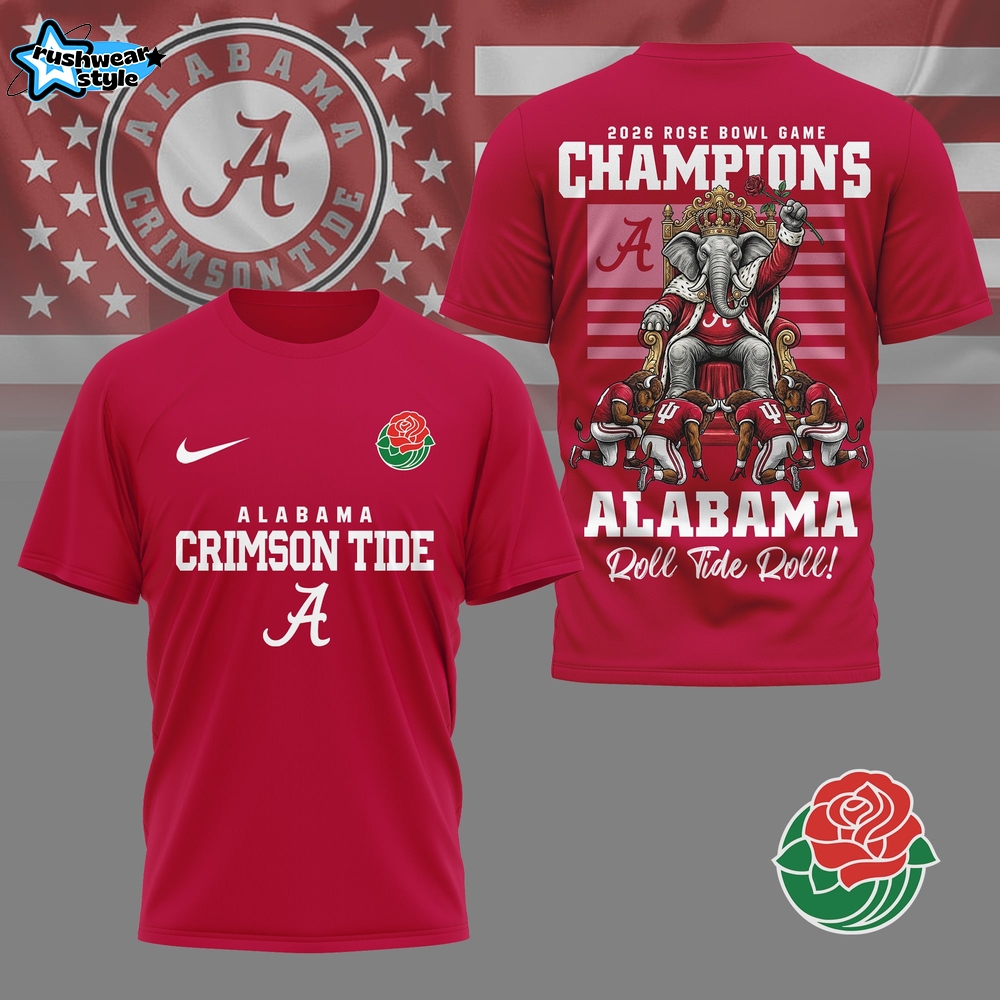 Alabama Crimson Tide | Premium NCAA 2026 Rose Bowl Game Champions Shirt NY Alabama Crimson Tide | Premium NCAA 2026 Rose Bowl Game Champions Shirt NY