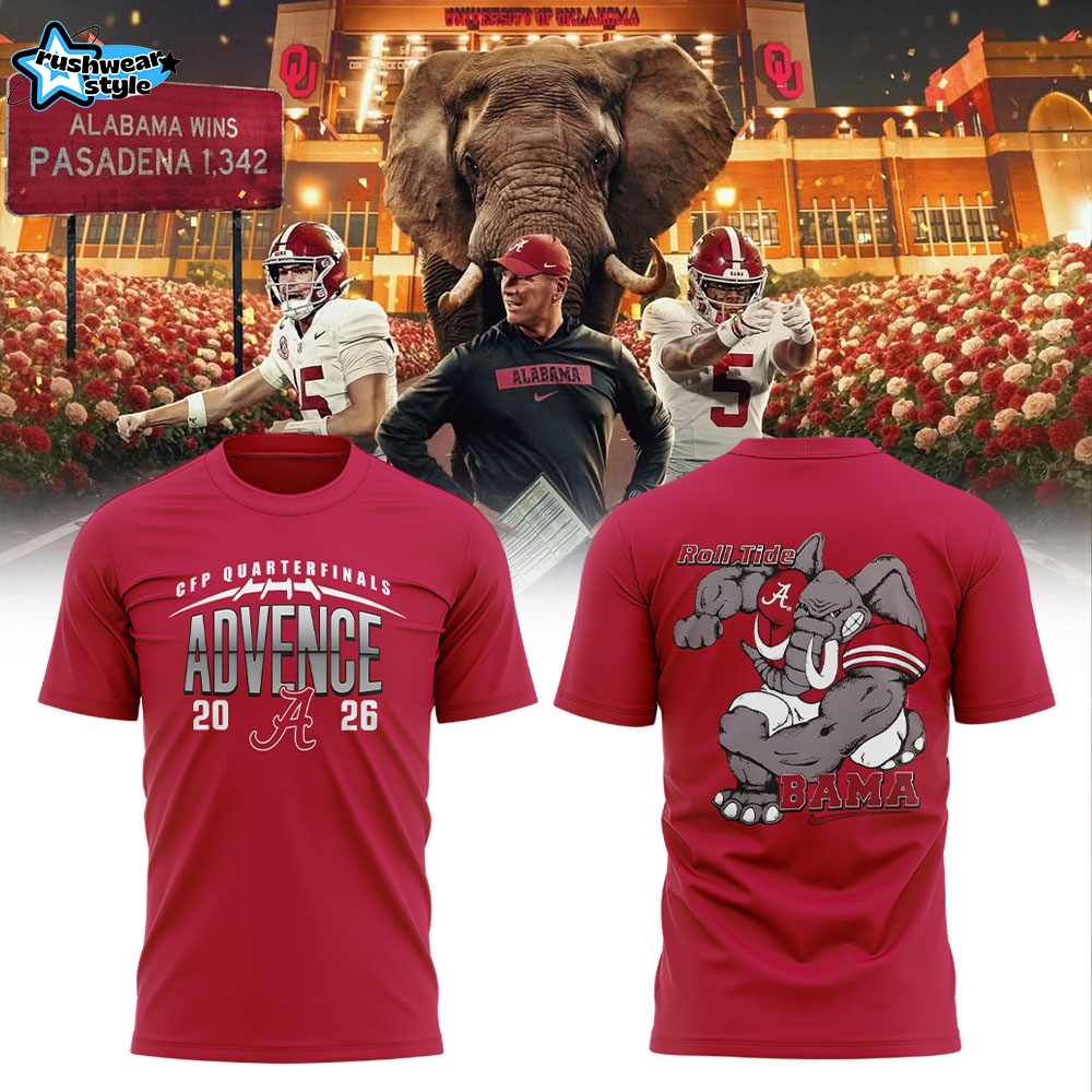 Alabama WAY BACK TO ADVANCE Red Shirt V2 Alabama WAY BACK TO ADVANCE Red Shirt V2