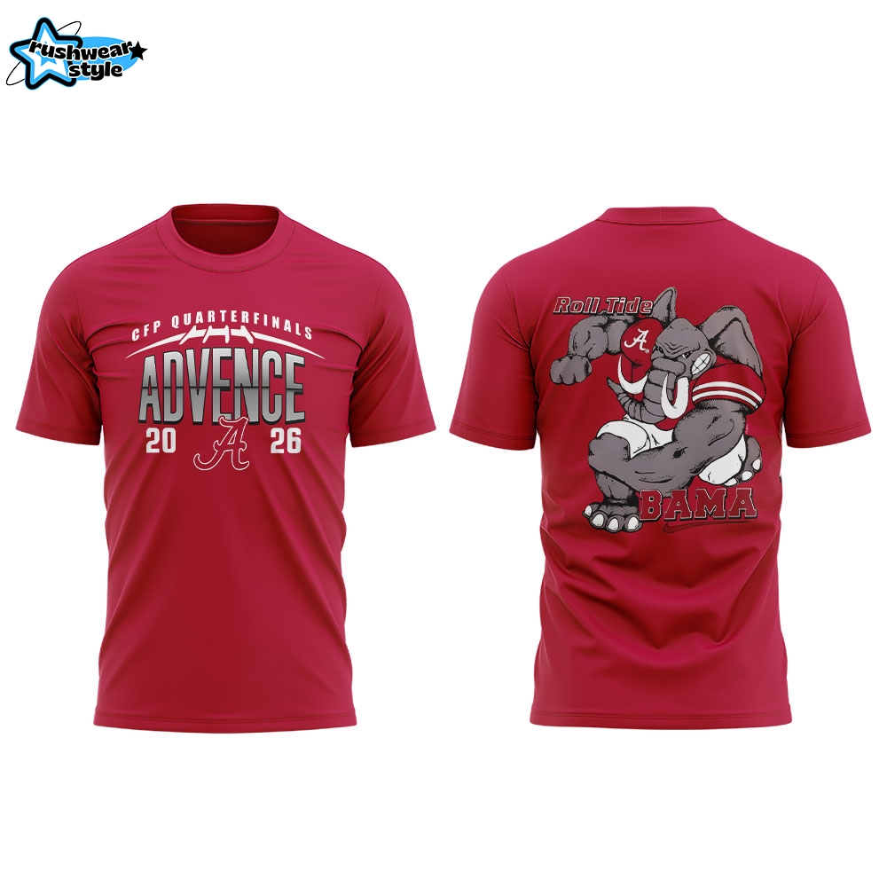 Alabama WAY BACK TO ADVANCE Red Shirt V2 Alabama WAY BACK TO ADVANCE Red Shirt V2