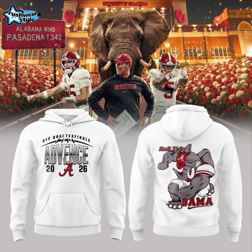 Alabama WAY BACK TO ADVANCE White Hoodie V2
