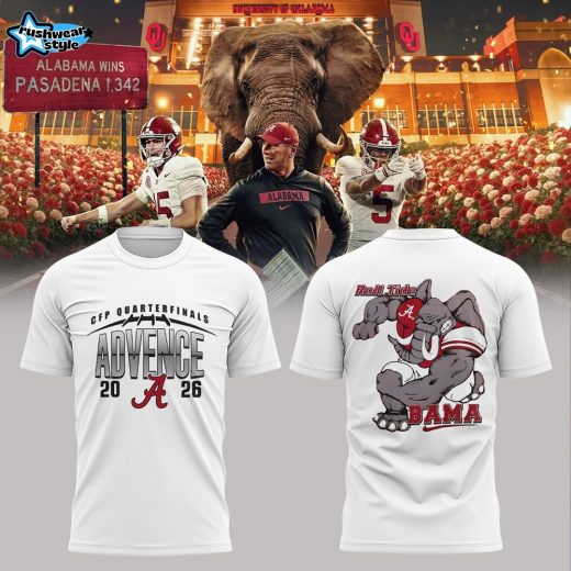 Alabama WAY BACK TO ADVANCE White Shirt V2
