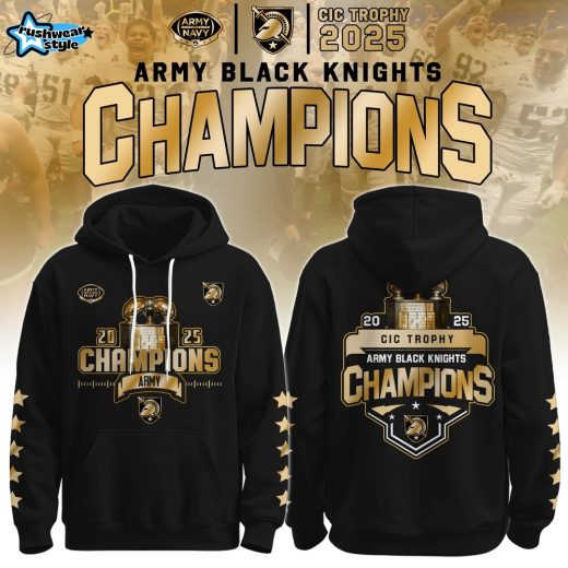 Army Black Knights Special CIC trophy Champions 2025 Hoodie