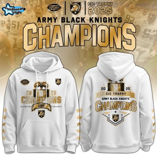 Army Black Knights Special CIC trophy Champions 2025 Hoodie #2