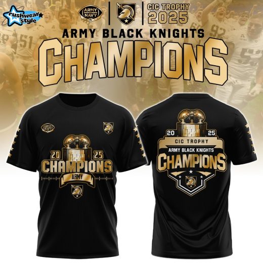 Army Black Knights Special CIC trophy Champions 2025 T.shirt