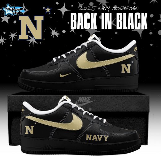 Back In Black Navy Midshipmen 2025 AF1 Special Edition