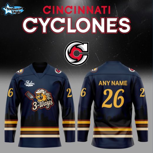 C Cyclones 3-Ways 2026 Combo Hockey Jersey Custom Name, Number