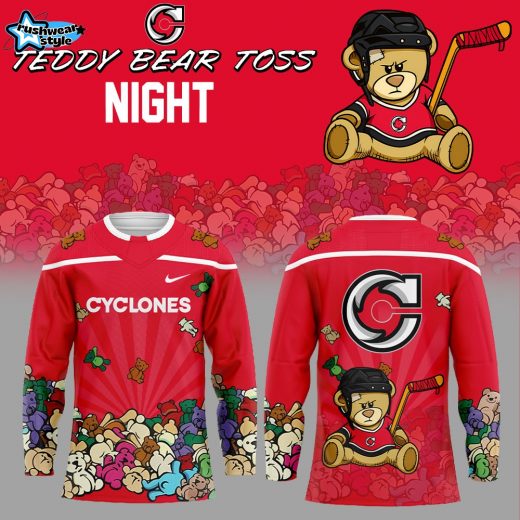 C Cyclones Teddy Bear Toss Night 2025 Combo Hockey Jersey