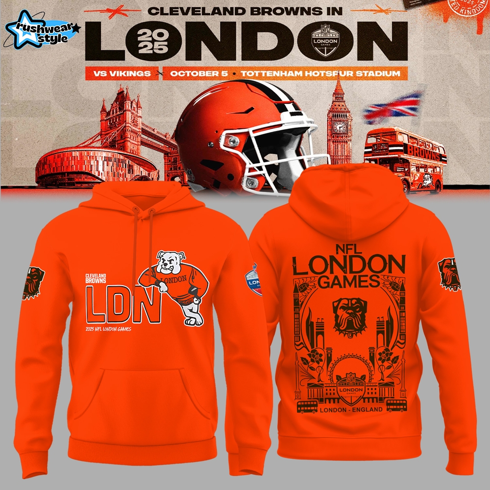 CLEVELAND BROWNS in London Hoodie CLEVELAND BROWNS in London Hoodie