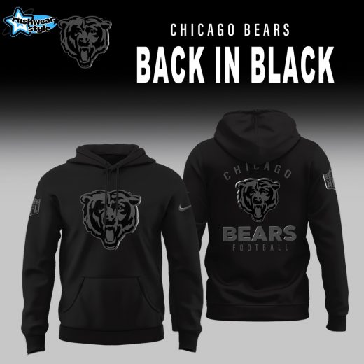 Chicago Bears 2025 Back In Black Limited Edition Hoodie
