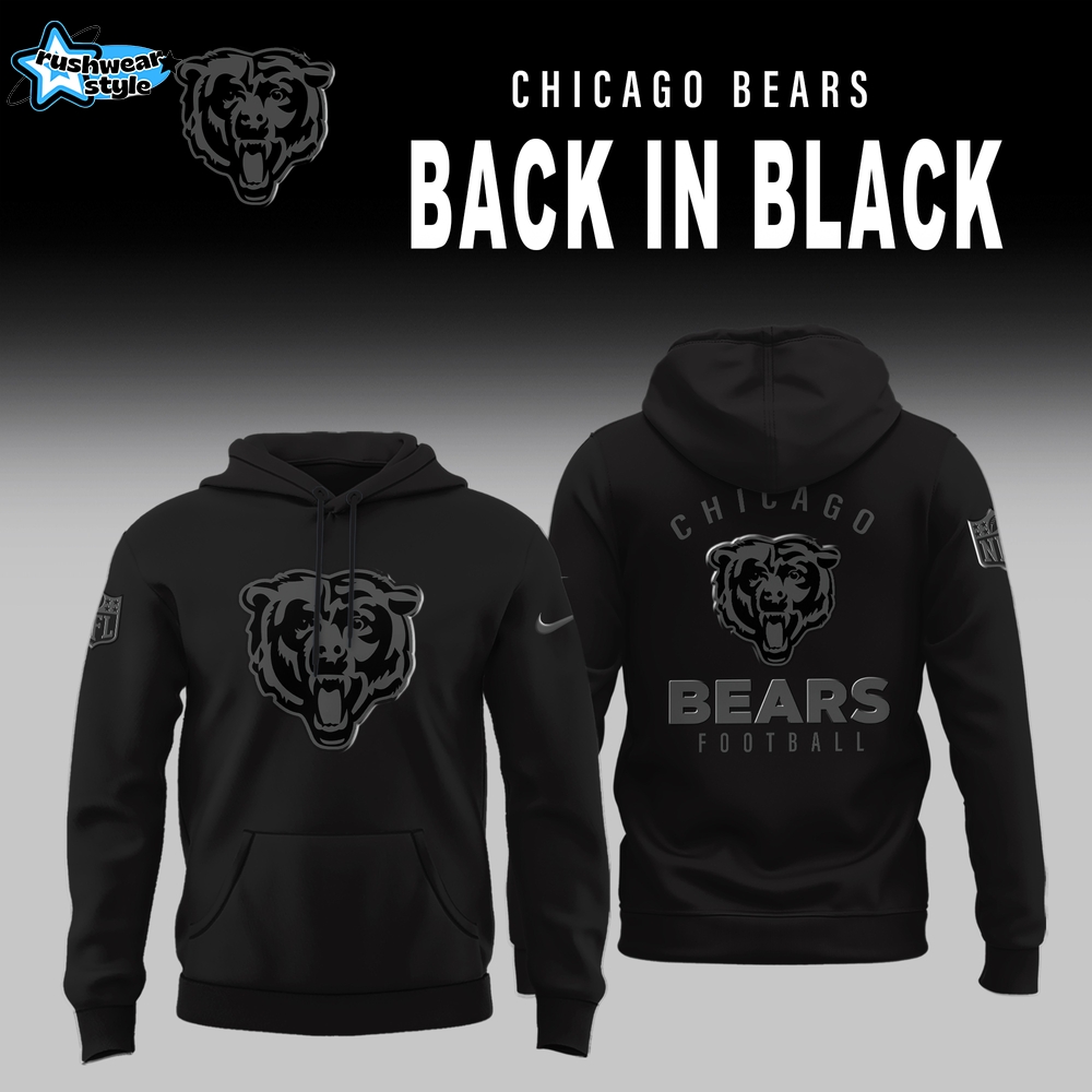 Chicago Bears 2025 Back In Black Limited Edition Hoodie Chicago Bears 2025 Back In Black Limited Edition Hoodie