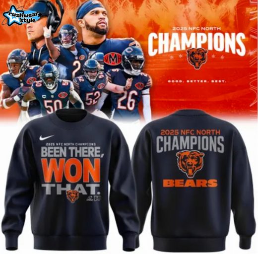 Chicago Bears ''2025 NFC North Champions'' Sweatshirt