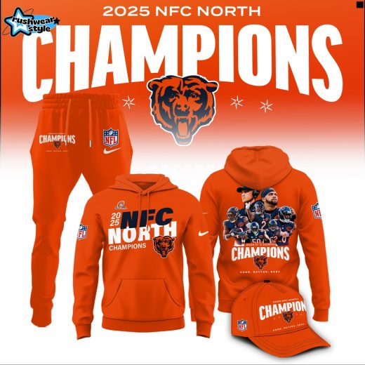 Chicago Bears 2025 NFC North Division Champions Limited Edition Hoodie