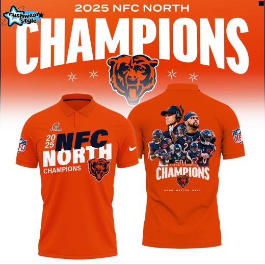 Chicago Bears 2025 NFC North Division Champions Limited Edition Polo