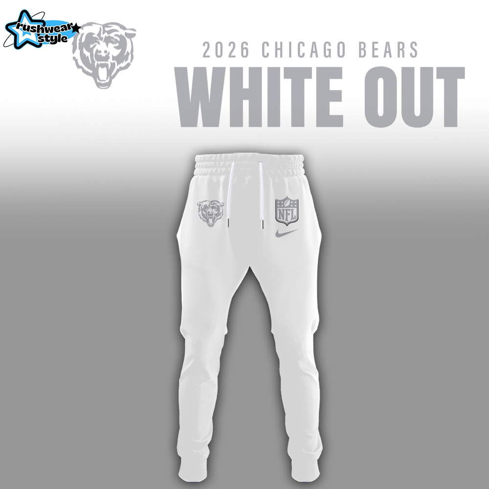 Chicago Bears 2026 White Out Limited Edition Hoodie Chicago Bears 2026 White Out Limited Edition Hoodie
