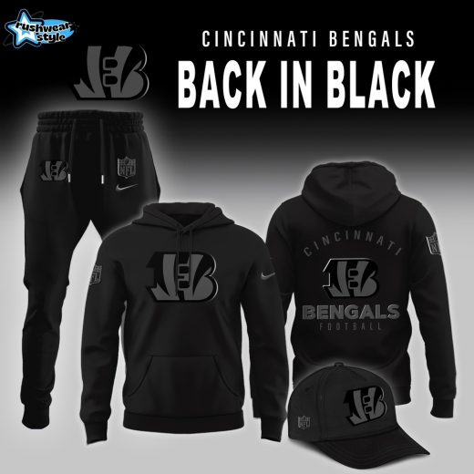 Cincinnati Bengals 2025 Back In Black Limited Edition Hoodie