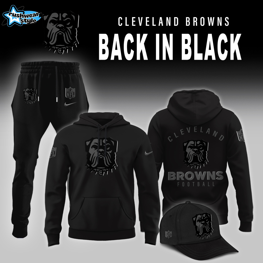 Cleveland Browns 2025 Back In Black Limited Edition Hoodie Cleveland Browns 2025 Back In Black Limited Edition Hoodie