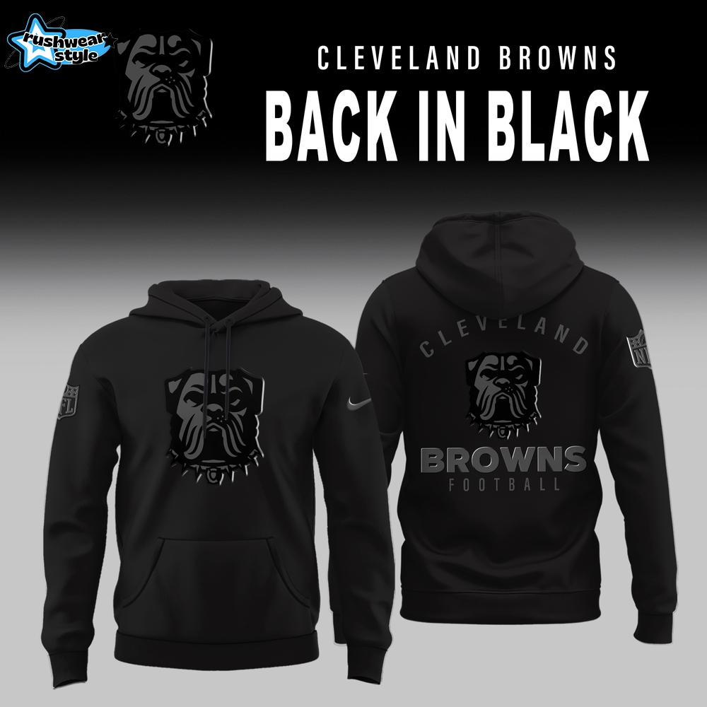 Cleveland Browns 2025 Back In Black Limited Edition Hoodie Cleveland Browns 2025 Back In Black Limited Edition Hoodie
