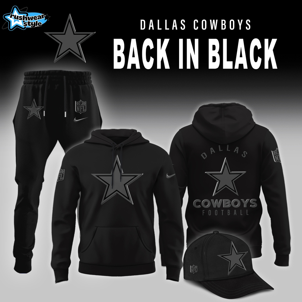 Dallas Cowboys 2025 Back In Black Limited Edition Hoodie Dallas Cowboys 2025 Back In Black Limited Edition Hoodie