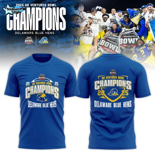 Delaware Fightin’ Blue Hens 2025 68 Ventures Bowl Champions T-shirt