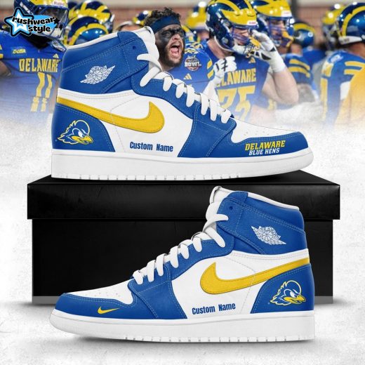 Delaware Fightin’ Blue Hens Special Edition Air Jordan1 Sneakers