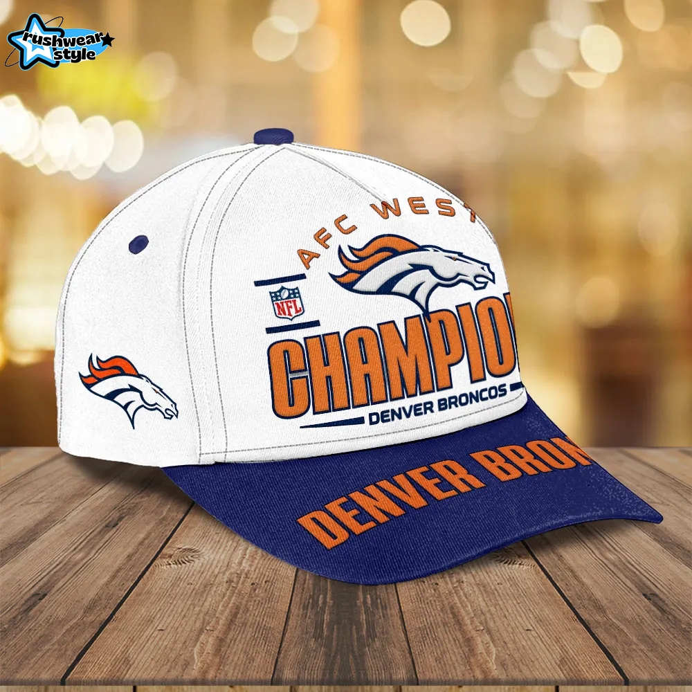 Denver Broncos 2025 AFC West Division Champions Limited Edition Cap Denver Broncos 2025 AFC West Division Champions Limited Edition Cap