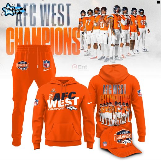 Denver Broncos 2025 AFC West Division Champions Limited Edition Hoodie