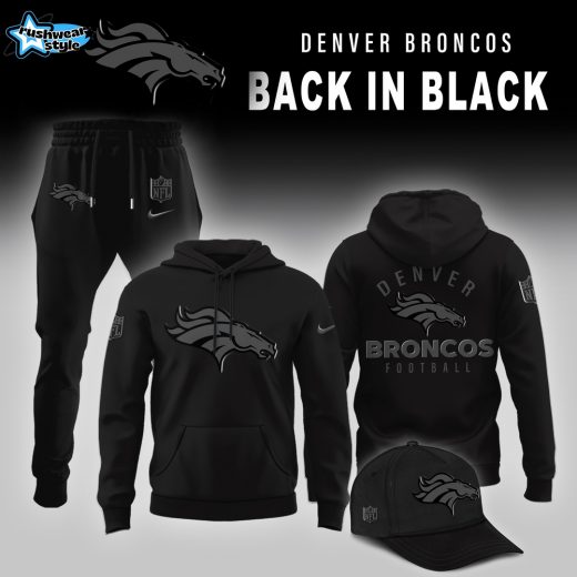 Denver Broncos 2025 Back In Black Limited Edition Hoodie