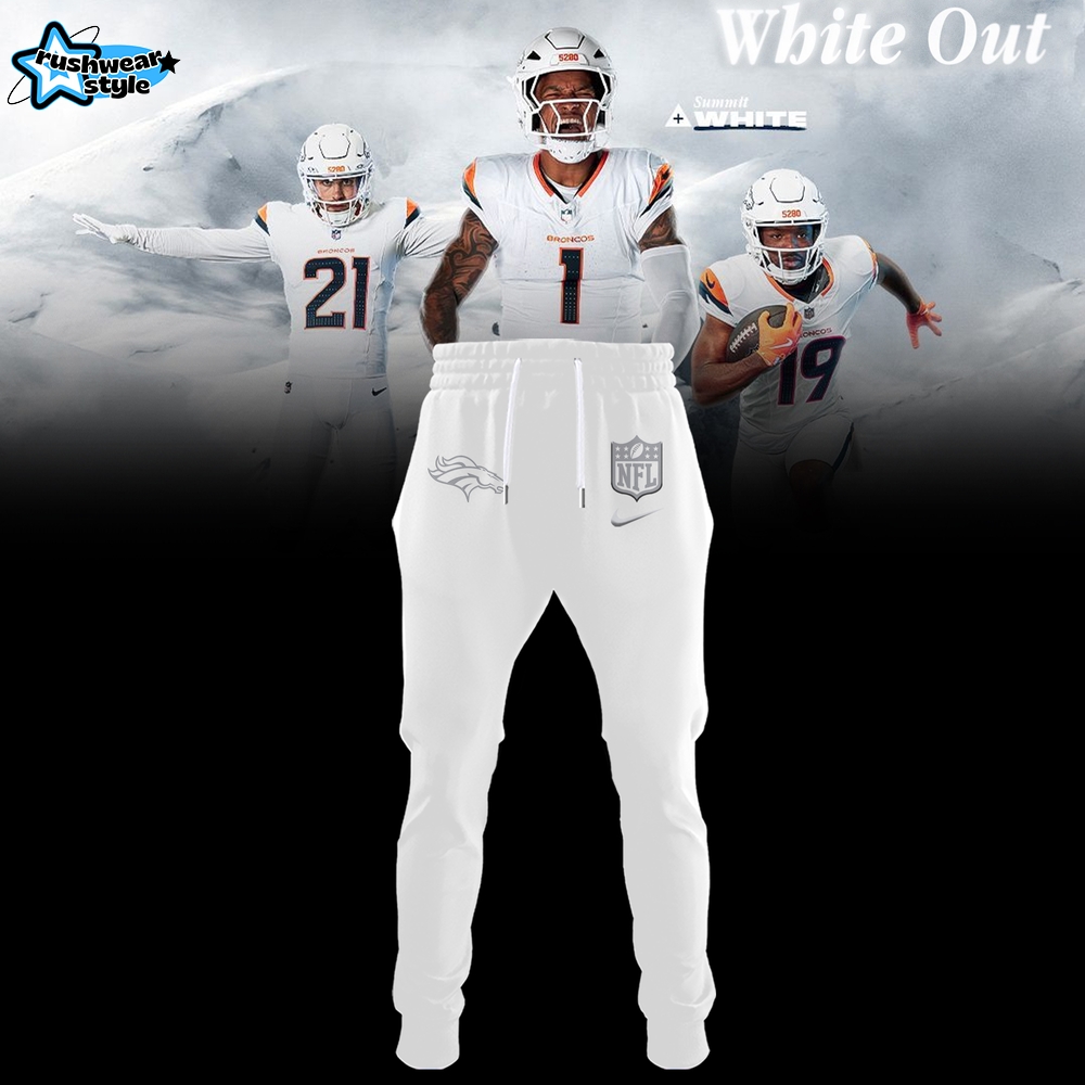 Denver Broncos 2026 White Out Limited Edition Hoodie Denver Broncos 2026 White Out Limited Edition Hoodie