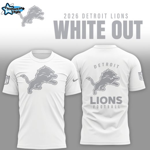 Detroit Lions 2026 White Out Limited Edition Shirt