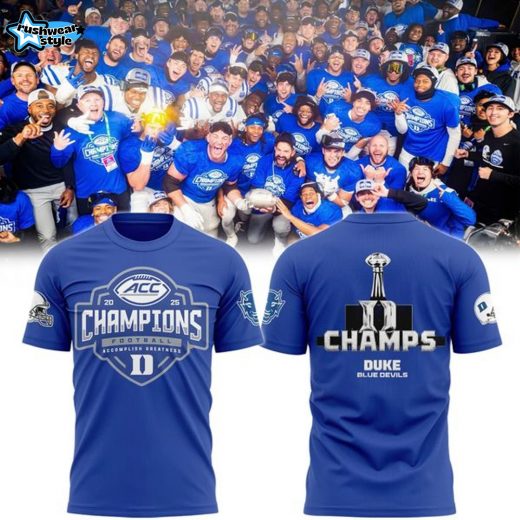 Duke Football 2025 ACC Football Champions T-shirt
