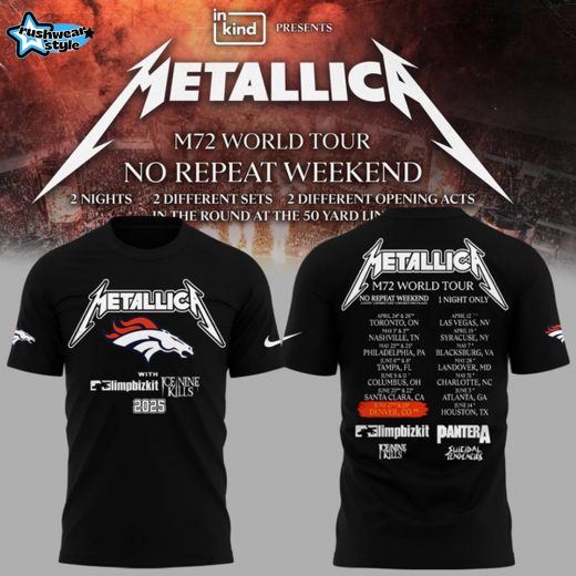 Exclusive Versions M72 World Tour x Denver Broncos T-shirt