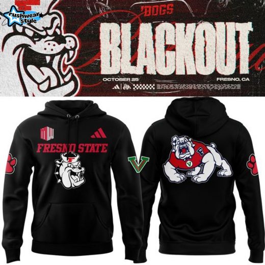 Fresno State Football Blackout Limited Edition Hoodie