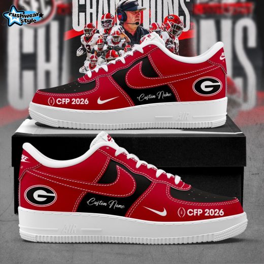 Georgia 2026 CFP Custom Name Shoes AF
