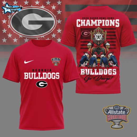 Georgia Bulldogs | Premium NCAA 2026 Sugar Bowl Game Champions Shirt NY