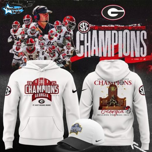 Georgia Football Champs Hoodie (White)