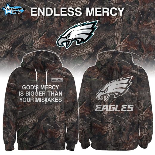 God’s Mercy Over Mistakes Eagles Faith Camo Hoodie