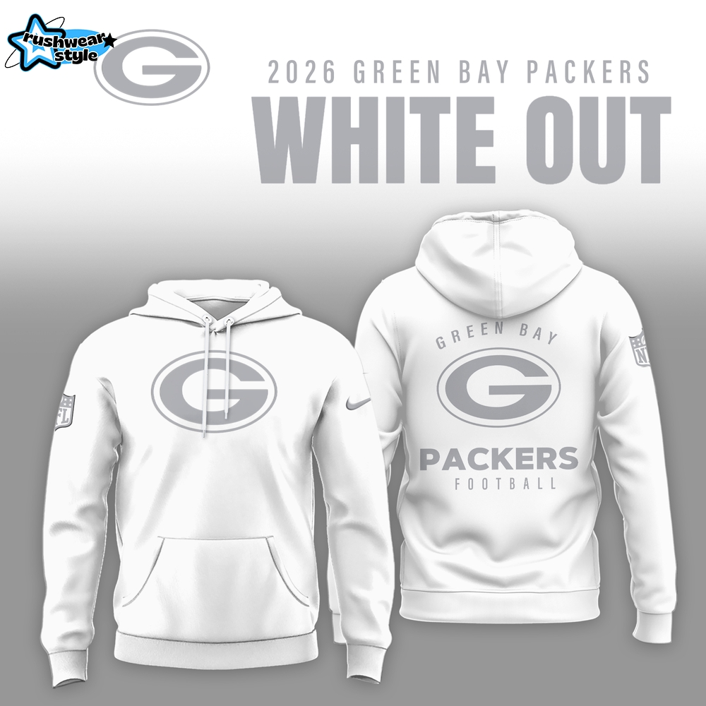 Green Bay Packers 2026 White Out Limited Edition Hoodie Green Bay Packers 2026 White Out Limited Edition Hoodie