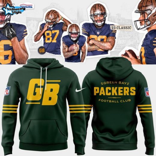 Green Bay Packers Football Club Nike 23 Classic Hoodie - Green