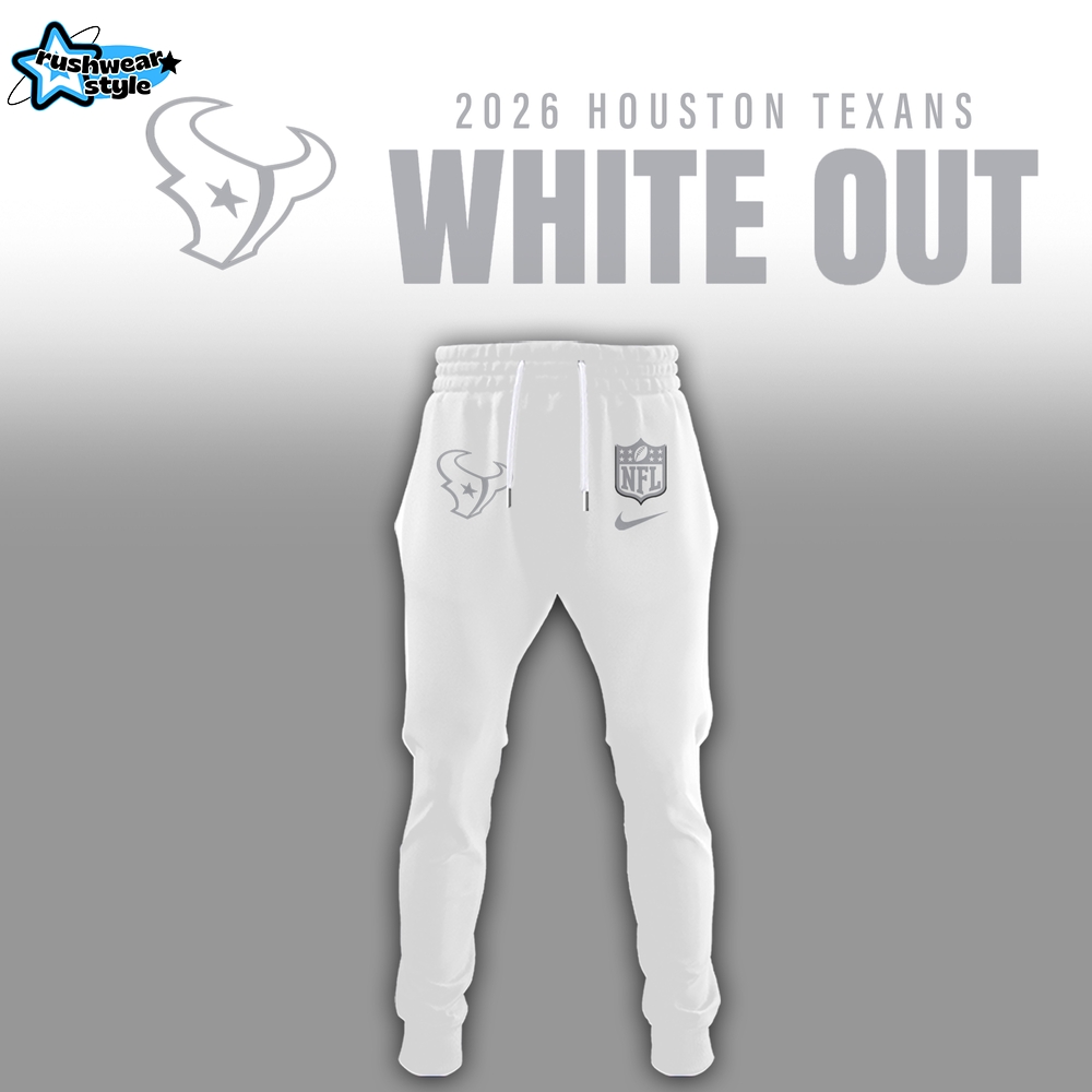 Houston Texans 2026 White Out Limited Edition Hoodie Houston Texans 2026 White Out Limited Edition Hoodie