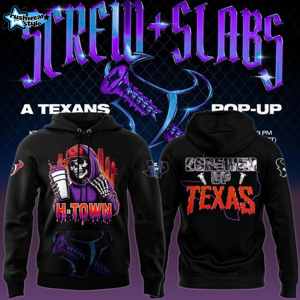 Houston Texans x DJ Screw Hoodie Black Limited Edition Houston Texans x DJ Screw Hoodie Black Limited Edition