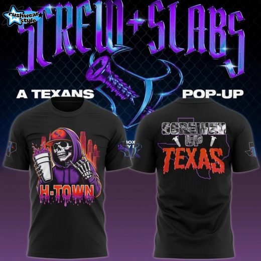 Houston Texans x DJ Screw T-Shirt Black Limited Edition