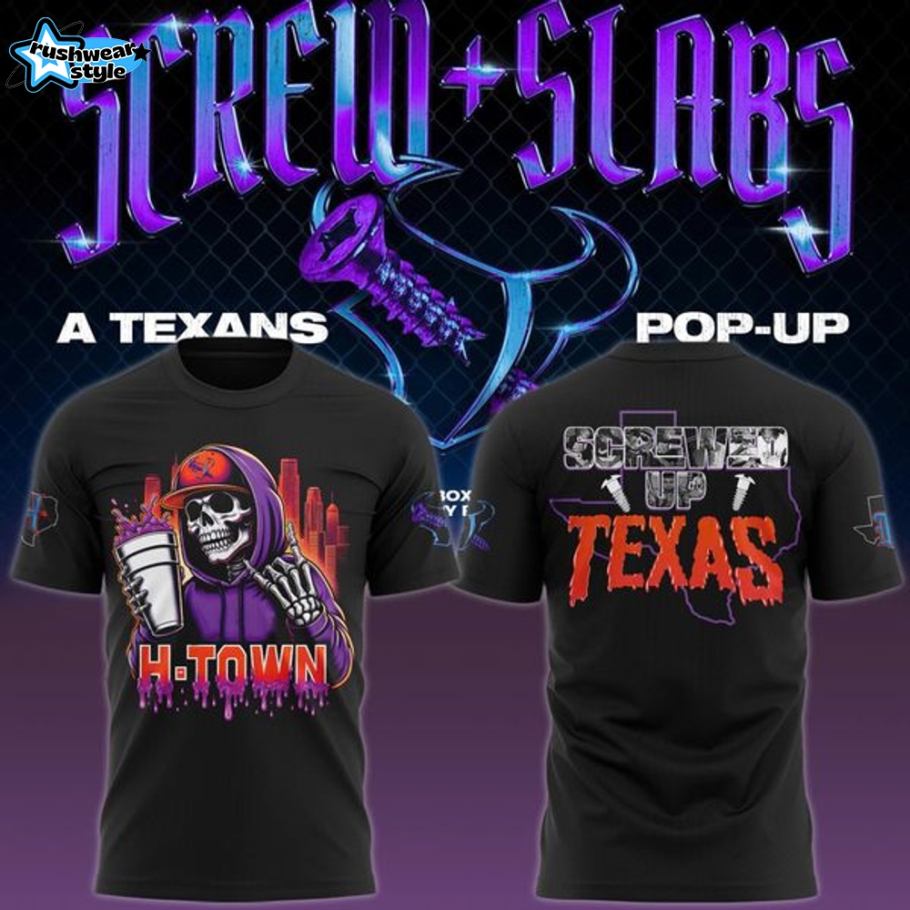 Houston Texans x DJ Screw T-Shirt Black Limited Edition Houston Texans x DJ Screw T-Shirt Black Limited Edition