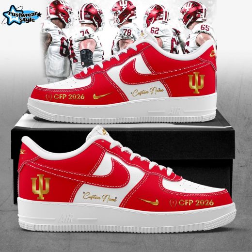 Indiana 2026 CFP Custom Name Shoes AF Gold